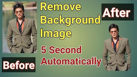 remove image background photo ||automatically in 5 seconds without a single click