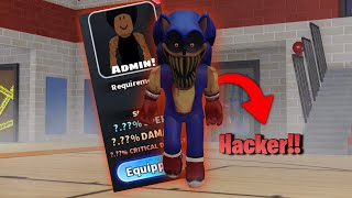 Trolling Everyone as SONIC.EXE with ADMIN in Roblox Fight in a School 🤣💙