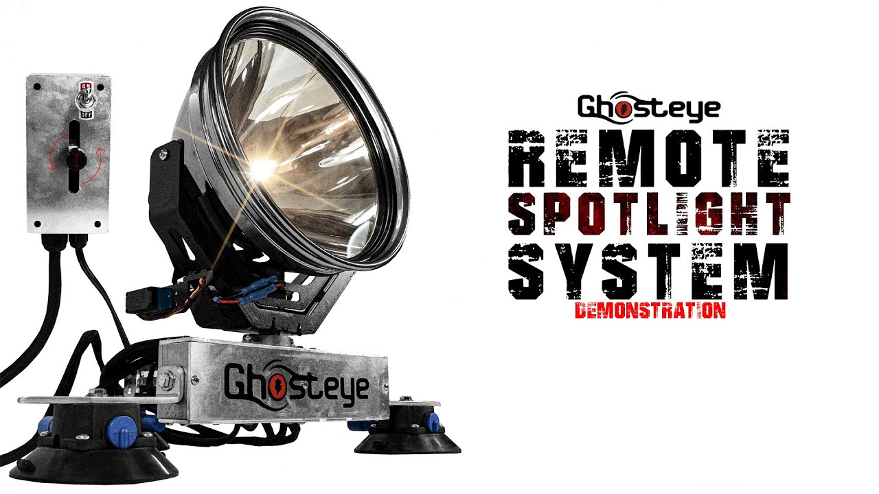 GHOSTEYE POWA BEAM 9″ 100W HALOGEN REMOTE SPOTLIGHT SYSTEM