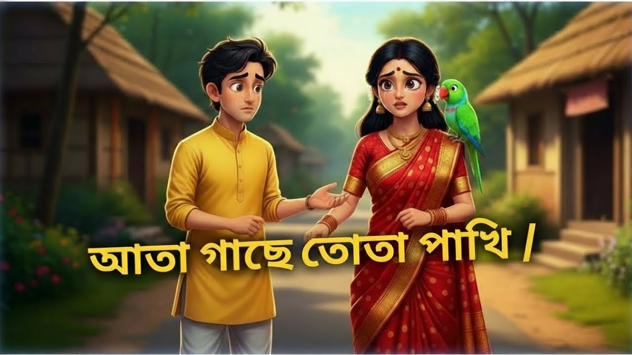 আতা গাছে তোঁতা পাখি | বাংলা শিশুদের কার্টুন গান |