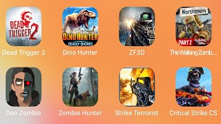 Dead Trigger 2, Dino Hunter, Zombie Frontier 3D, The Walking Zombie 2, Don Zombie, Zombie Hunter screenshot 5