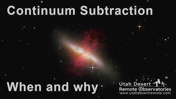 Continuum Subtraction in Astro Photos