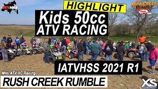 Highlight 50Cc Kids Atv Xc Racing - Iatvhss Rush Creek Rumble - 2021 Rd1 - Stockton, Illinois