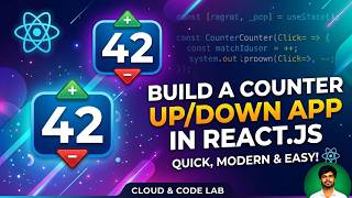 React useState Hook Tutorial | Build a Counter App with Increment & Decrement #reactjs