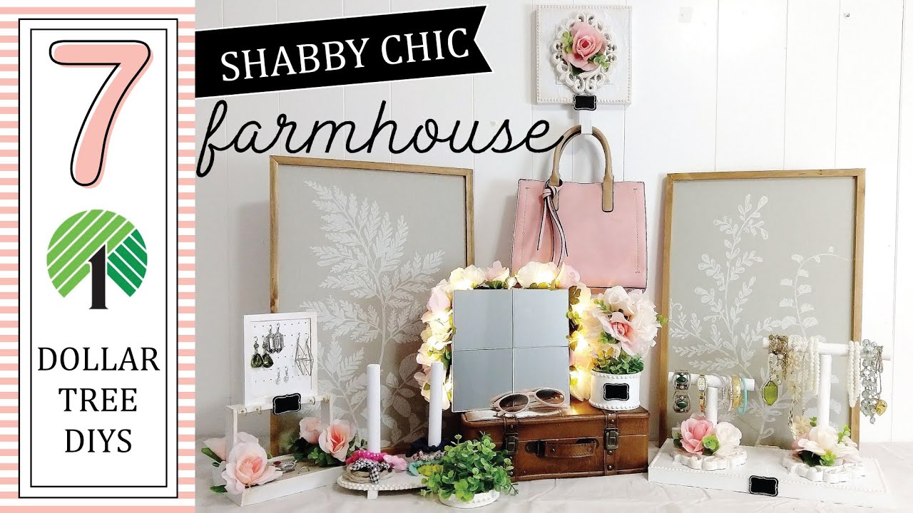 7 PRETTY Organization Dollar Tree DIYs | Shabby chic Farmhouse DIYs ...