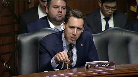 Senator Hawley at a Judiciary Hearing to Discuss Holocaust Era Insurance Claims