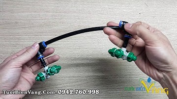 Hướng dẫn lắp béc phun sương bằng ống 8mm | Tưới Biển Vàng