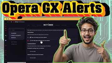 How To Enable Or Disable Notifications On The Opera GX Web Browser - Quick Tutorial