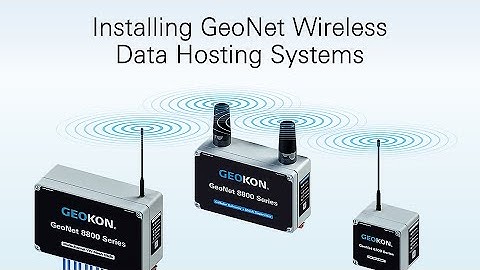 8800 Series: Installing GeoNet Wireless Data Hosting Systems | Rev. D