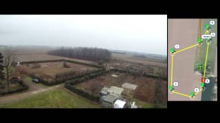 Quad MegaPirateNG - WayPoint test flight
