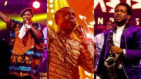 Nathaniel Bassey Invites Mercy Chinwo and Beejay sax on stage to perform "Tobechukwu" at TAPE 2023