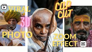 How to edit 3D photo zoom effect on android mobile | Capcut app | 3D photo viral reel Instagram screenshot 3
