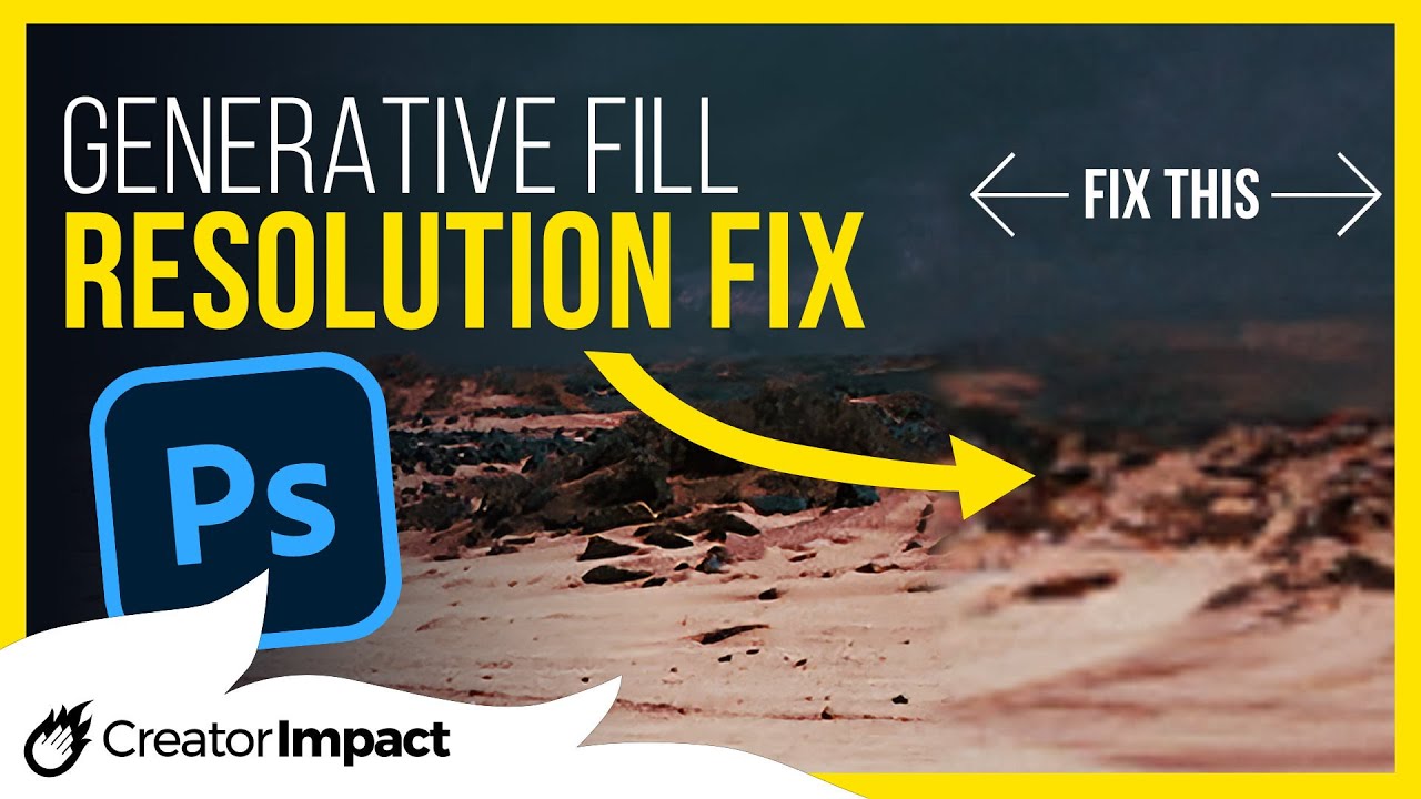 How to FIX Photoshop Generative Fill's Low Resolution