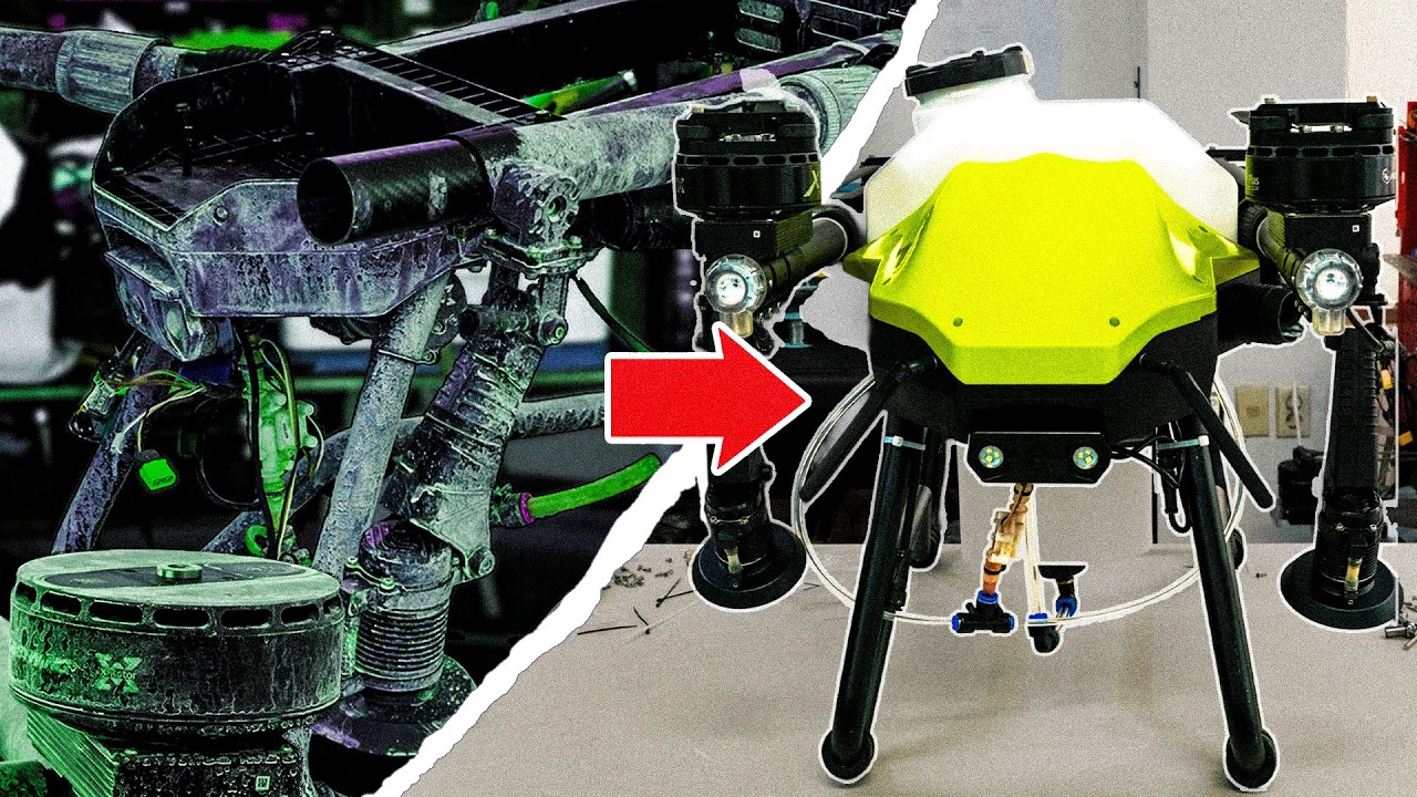 Полная реставрация дрона: Глубокая очистка от пестицидов