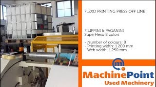 FILIPPINI & PAGANINI SuperHexo 8 colori Used FLEXO PRINTING PRESS OFF LINE MACHINES MachinePoint