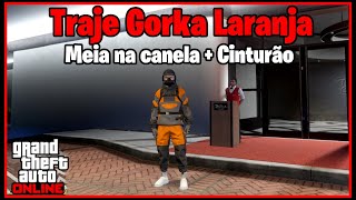 Traje Gorka Laranja Com Meia Na Canela E Cinturao Da Policia Gta 5 Online