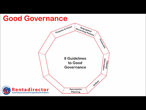 Good Governance - 9 Key Guidelines to Good Governance