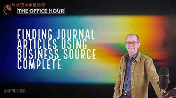 Quickly finding peer-reviewed journal articles using Business Source Complete