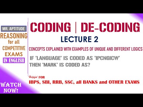 CODING & DE-CODING | LESSON 2 - YouTube