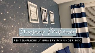 NURSERY MAKEOVER // Renter-Friendly Nursery for under $400