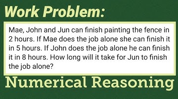 Work Problem: How long will it take for Jun to finish the job alone?