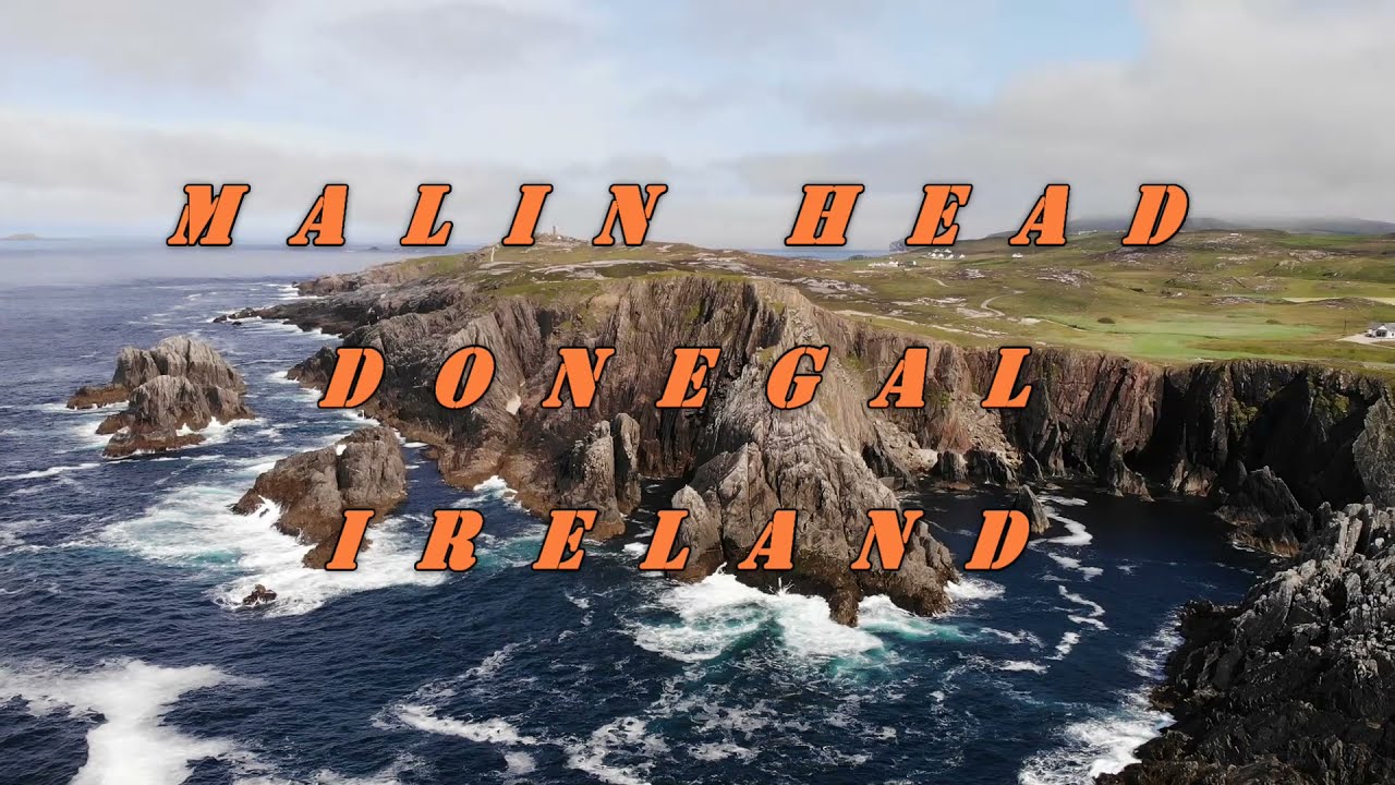 Malin Head, Donegal, Ireland. Drone video. 