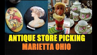 Antique Store Picking - Marietta Ohio - Tin Toys - Old Bottles - ANTIQUES -