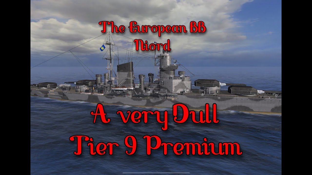 The tier 9 European BB Niord is dropping into the game with a dull thud.