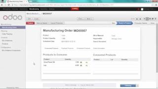 MRP -Trace your Products and his Components in Odoo