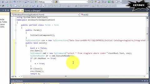 ADO.NET | mode connecte (Nouveau+Ajouter)