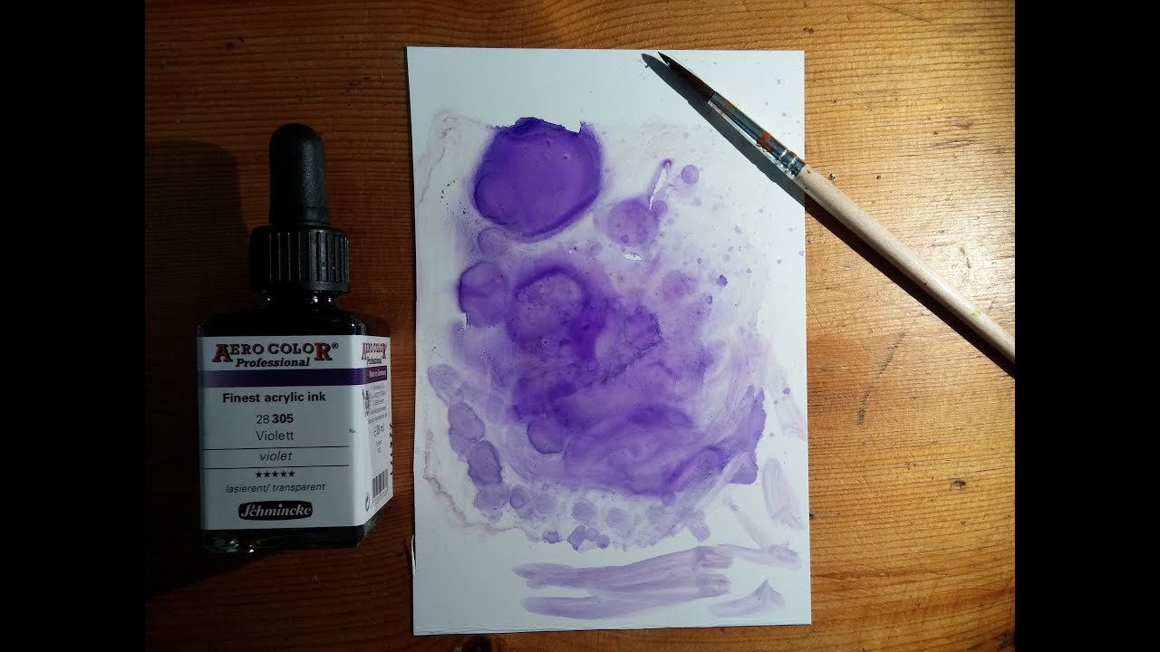 Experiment: Turning Acrylic Ink Into Alcohol Ink - Youtube