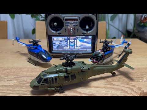 K170 UH-60L Blackhawk フタバ送信機で飛ばせる様にしてみた - YouTube