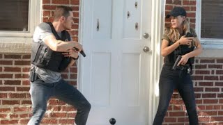 Chicago PD 10x01 (5) Upton, Halstead and Torres chase a suspect, Voight kills him