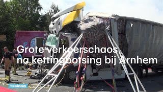 Grote Verkeerschaos Na Kettingbotsing Bij Arnhem   Rtl Nieuws