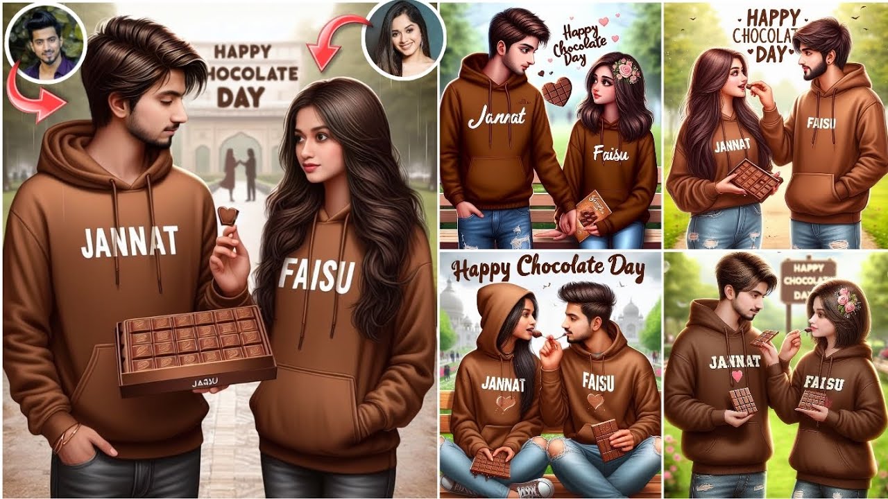 Chocolate Day Ai Photo Editing | Happy Chocolate Day Name Video Editing | Ai Bing Image creator