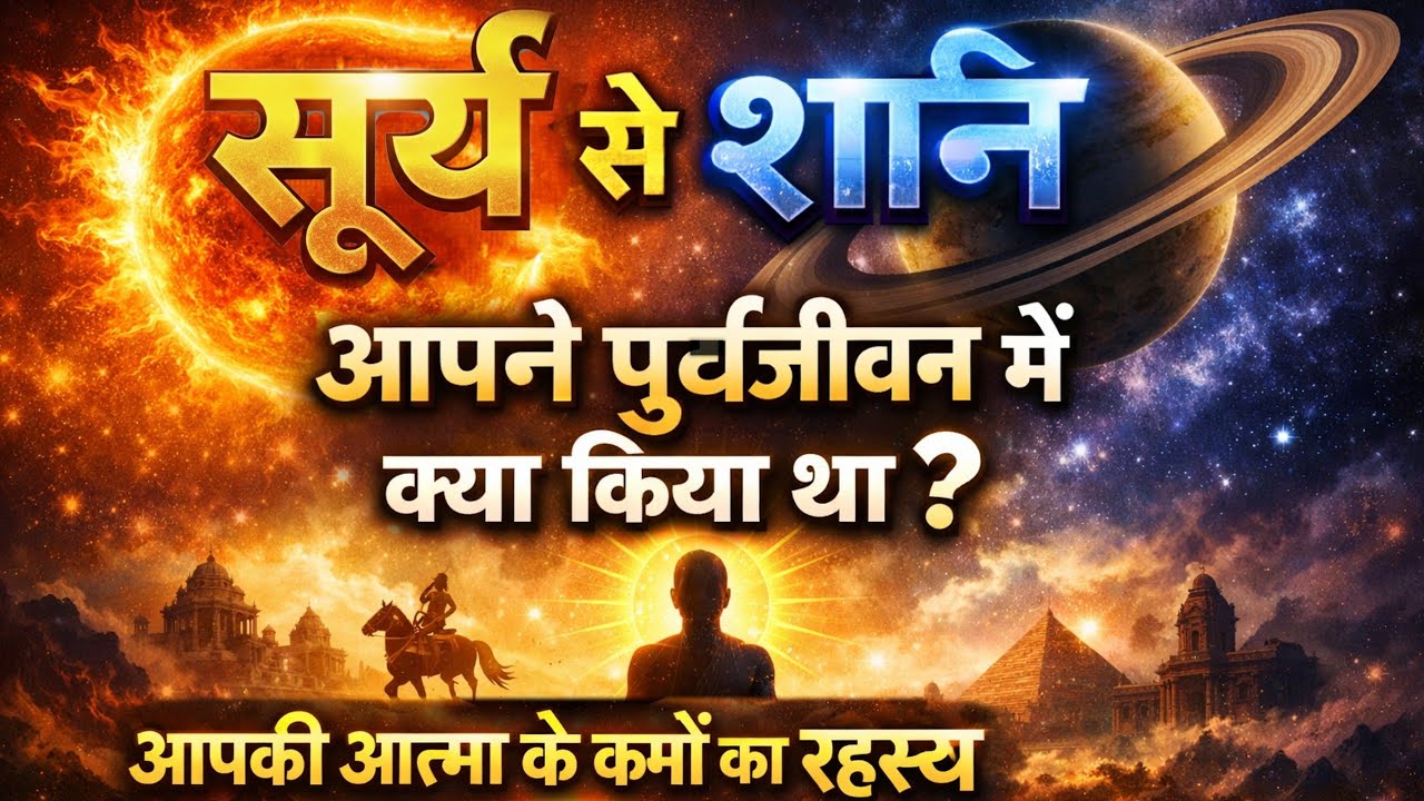 सूर्य से शनि का संबंध और आपकी आत्मा के पूर्वजीवन के कर्म | पूर्वजन्म मे कैसे कर्म किए है आपने ?