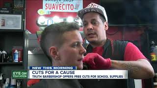 South Buffalo Barber shop offering free haircuts for school supplies