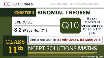 BINOMIAL THEOREM 8.2 Q10. Coefficients of (r−1)^th,r^th and (r+1)^th terms in (1+x)^n in ratio 1:3:5