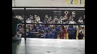 CC Griffin 8th grade and Central Cabarrus High marching band - practice1