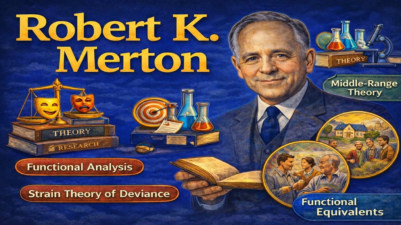 Robert K Merton | Latent and Manifest Functions| Devience| Reference group|  