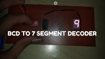 BCD TO 7-SEGMENT DECODER