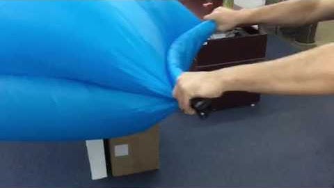 How to inflate the lazy bed/inflatable bag/banana sleeping bag