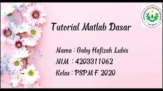 Details Tutorial Matlab Dasar #2 - For Loop Guide