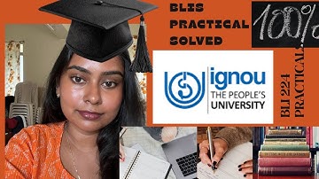 IGNOU | BLIS | BLI 224| PRACTICAL📝 | Step by step guide 👩‍💻| SOLVED ✅ #ignou #ignousolvedassignment