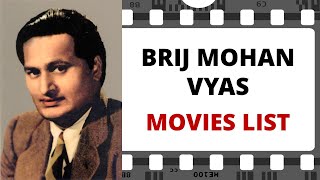 Brij Mohan Vyas Movies List बज महन वयस मवज लसट