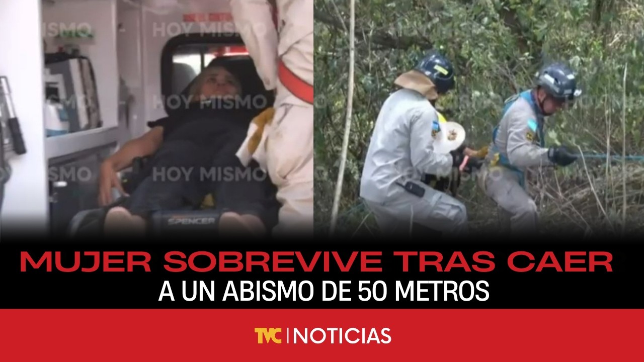 ¡MILAGRO EN LA CARRETERA! Mujer sobrevive tras caer a un abismo de 50 metros