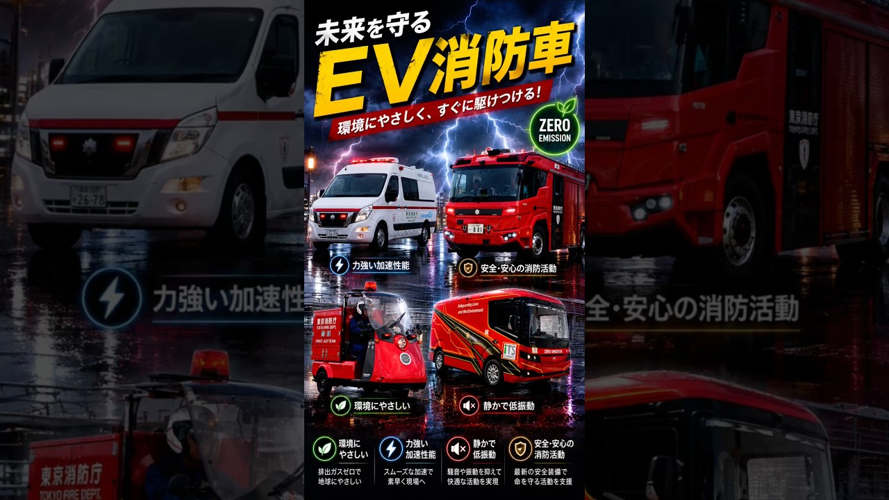今日は電気自動車の日！ 大阪市消防局 東京消防庁