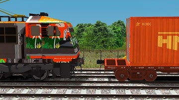 Indian Train Railroad Railgadis Tracks Beamng || At Daimond Curved Bumpy Forked Railways 