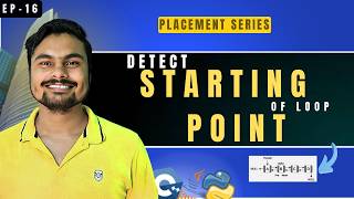 Detect Starting Point of Loop in Linked List | Floyd Cycle Detection Algorithm
