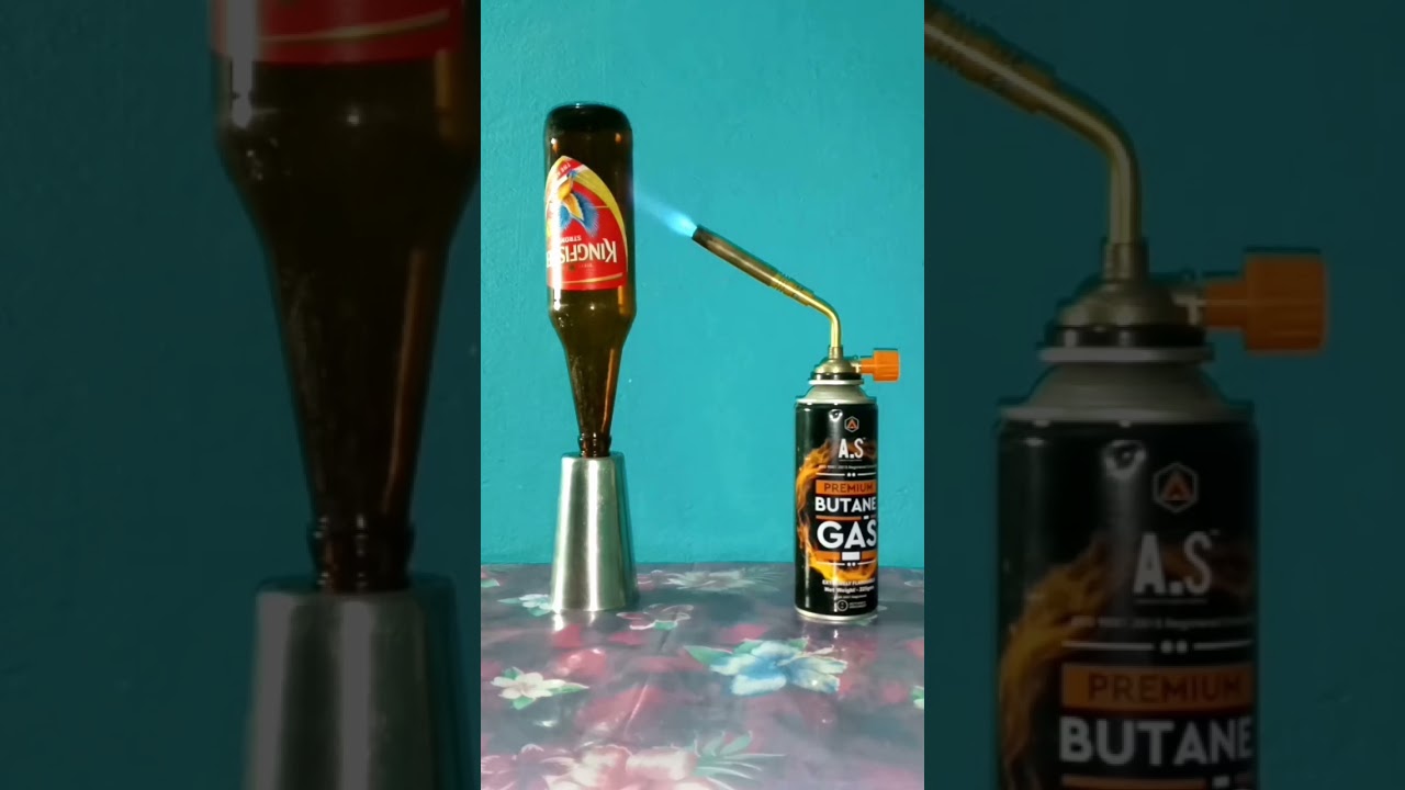 Gas torch vs glass bottle experement 